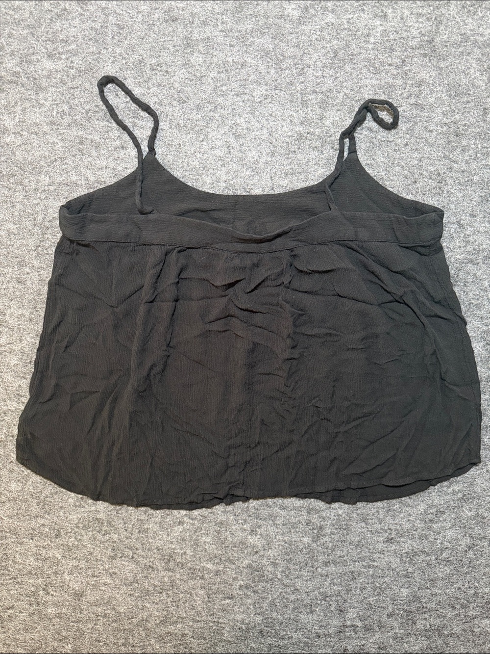 GAP Yoke Cami Women's True Black Braided-Strap Cami Top Size L Summer Casual - Picture 3 of 7